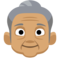 Old Woman - Medium emoji on Facebook